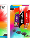 Wind Banner 3m — Lona, Frente